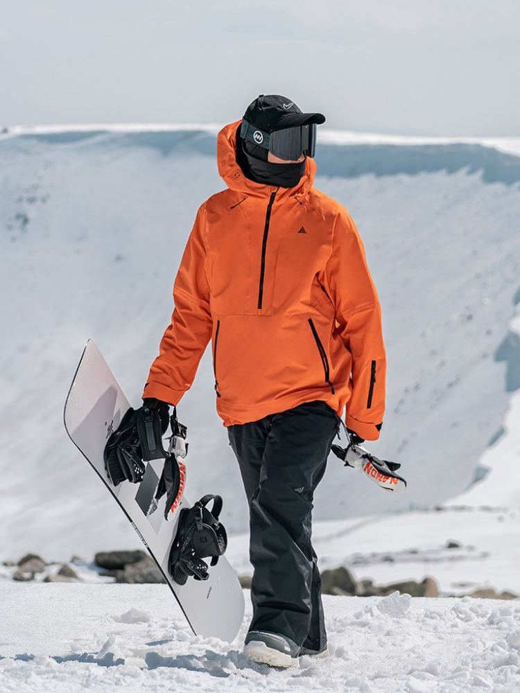 NANDN 3L Shield Lite Half-Zip Shell Jacket - Unisex - Snowears- Jackets