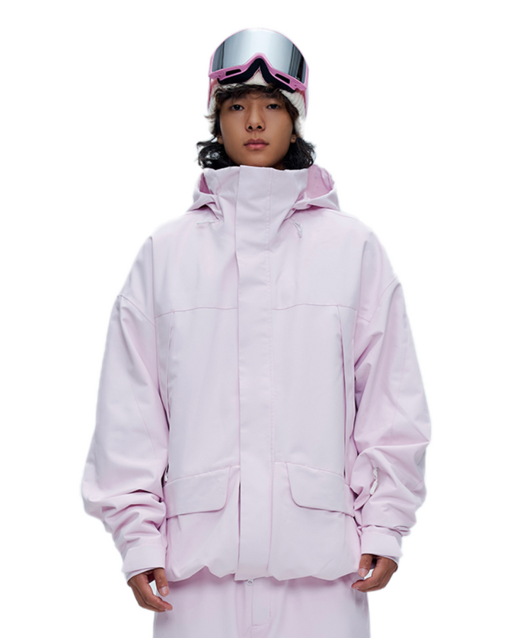 NIS 2L Solid Color Loose Jacket - Snowears-snowboarding skiing jacket pants accessories