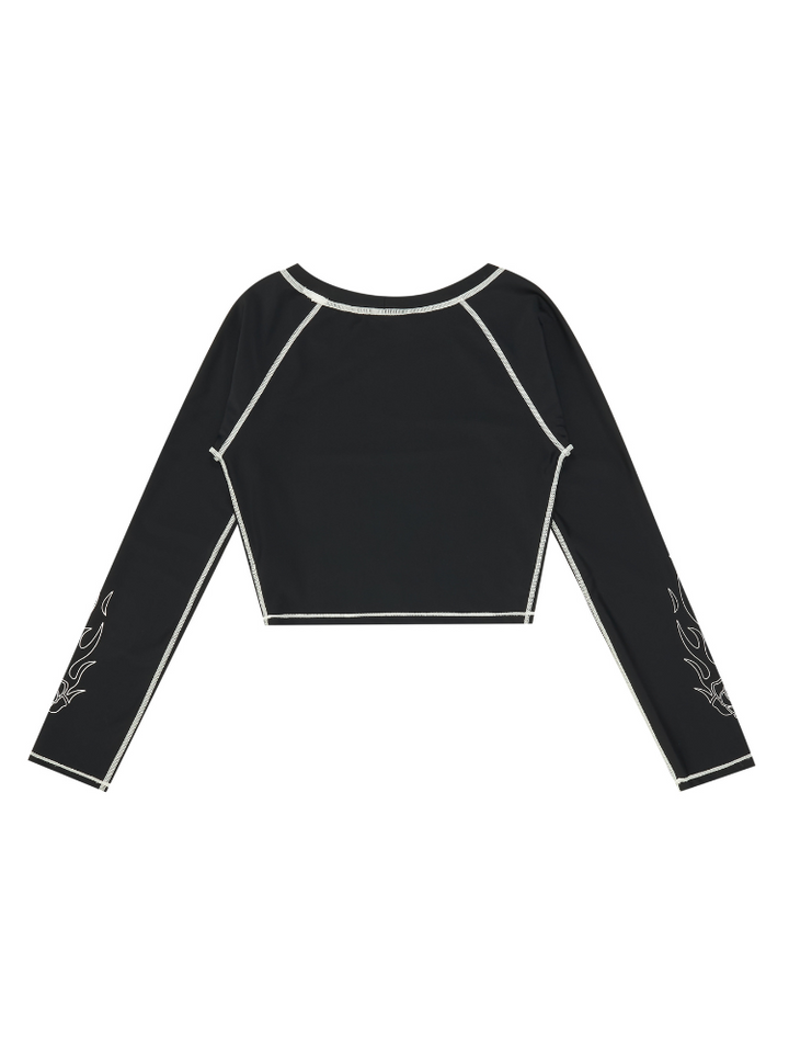 CHILLHANG Classic UPF50+ Surf Long Sleeve Rash Guard - Women's - Snowears- T-Shirts