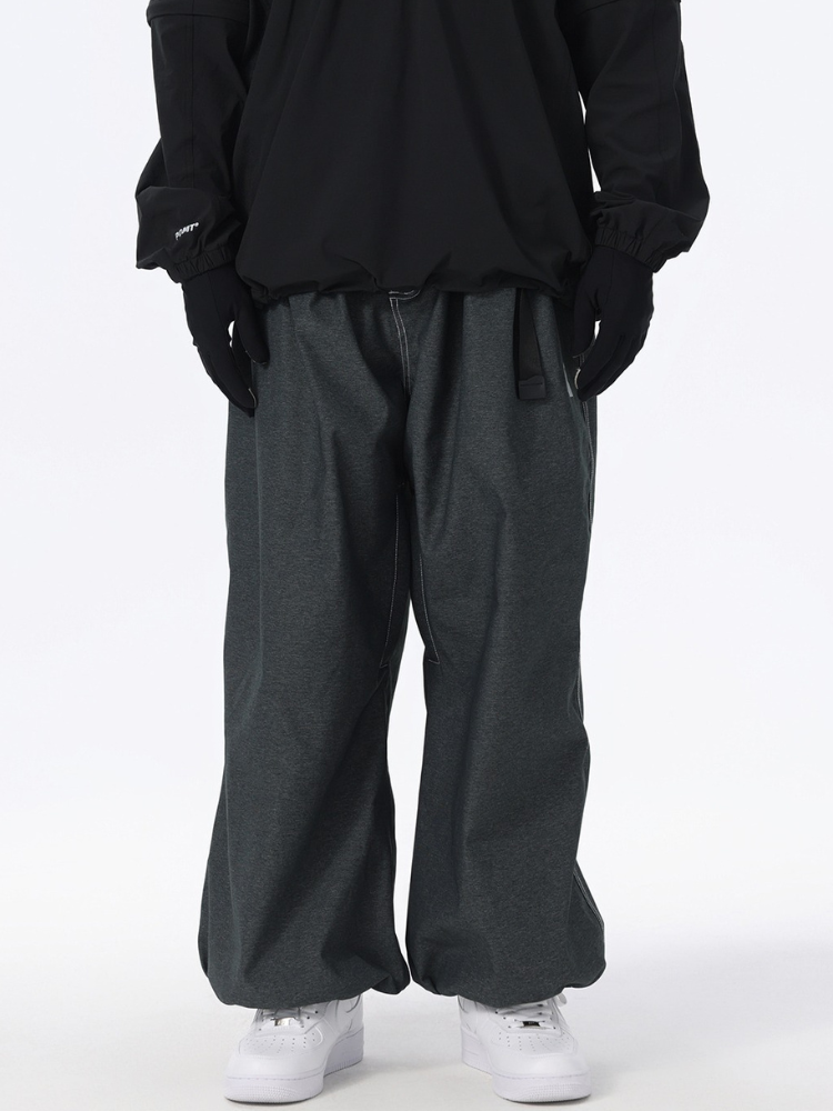 POMT Demin Baggy Snow Pants [Limited Region] Black S POMT | Snowears.com
