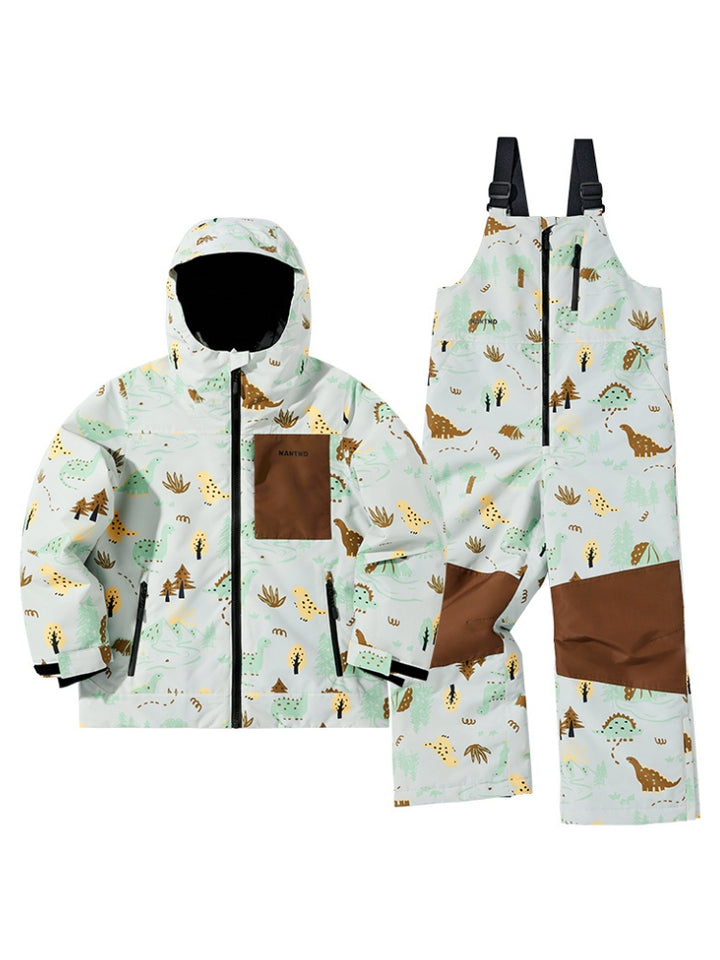 NANDN Kids Candy Color Gradient Snow Suits - Snowears-snowboarding skiing jacket pants accessories