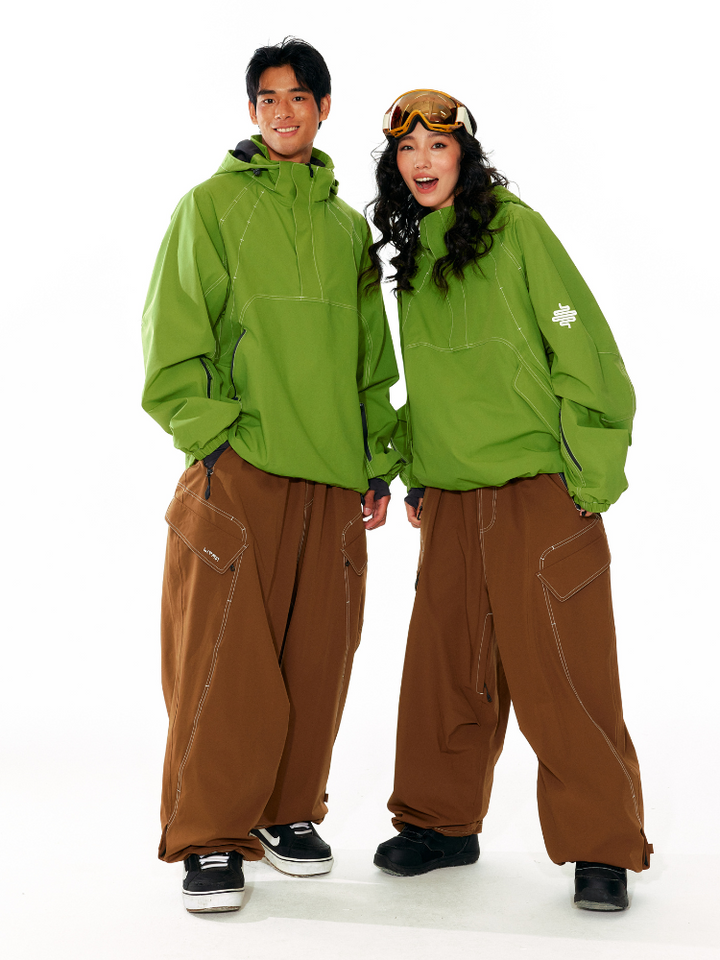 LITAN Gateway Baggy Cargo Pants - Unisex - Snowears- bib pants