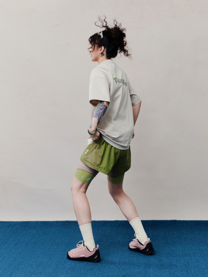 TurtleRabbit Jungle Green Shorts - Unisex - Snowears- shorts