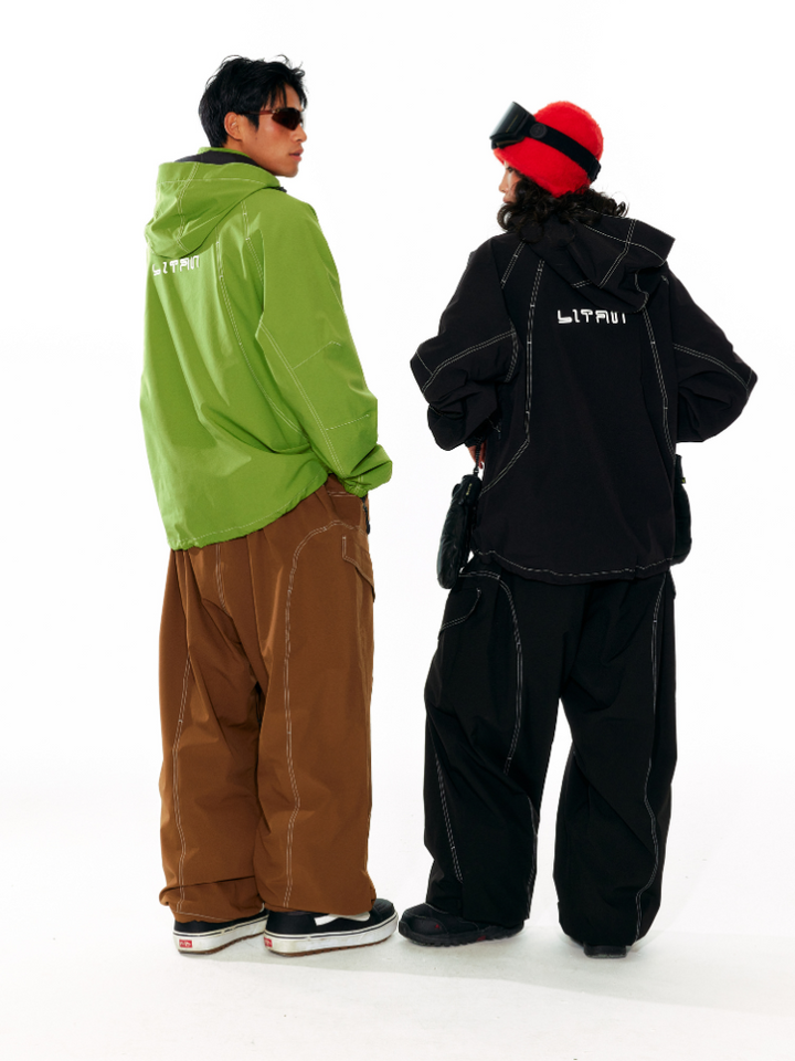 LITAN Gateway Baggy Cargo Pants - Unisex - Snowears- bib pants