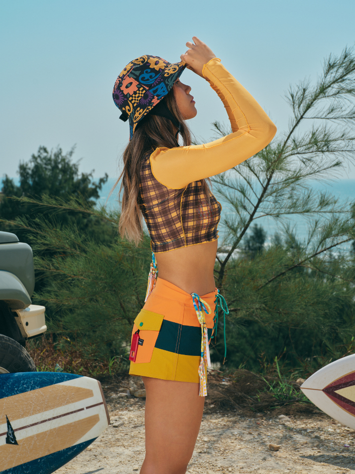 CHILLHANG Colorblock High-Waist Board Shorts - Women's - Snowears- shorts