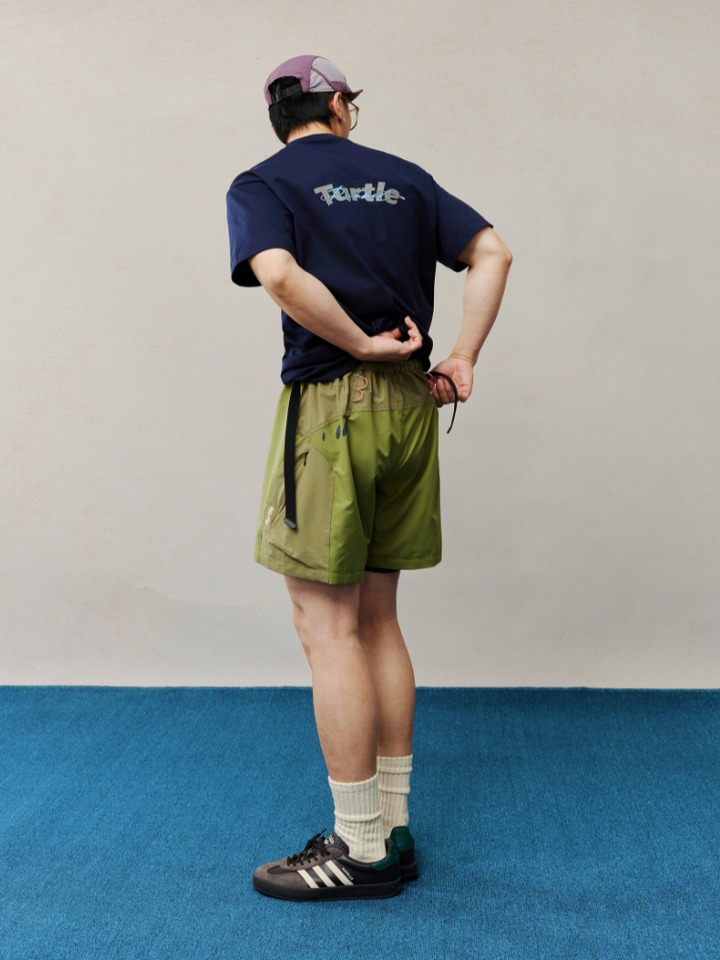 TurtleRabbit Jungle Green Shorts - Unisex - Snowears- shorts