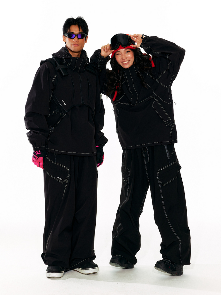 LITAN Gateway Baggy Cargo Pants - Unisex - Snowears- bib pants