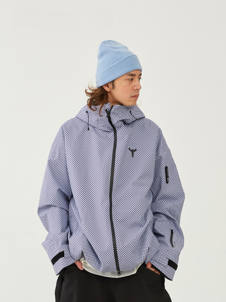 Winter Ticket Houndstooth 3L Snow Jacket - Snowears- Ski/Snowboard Jackets