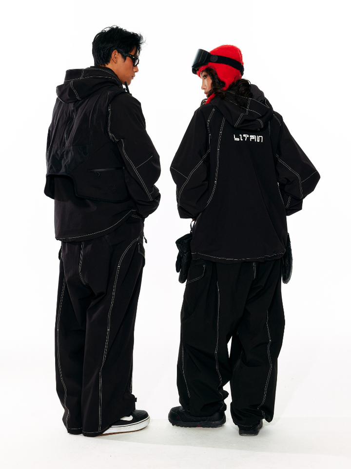 LITAN Gateway Baggy Cargo Pants - Unisex - Snowears- bib pants