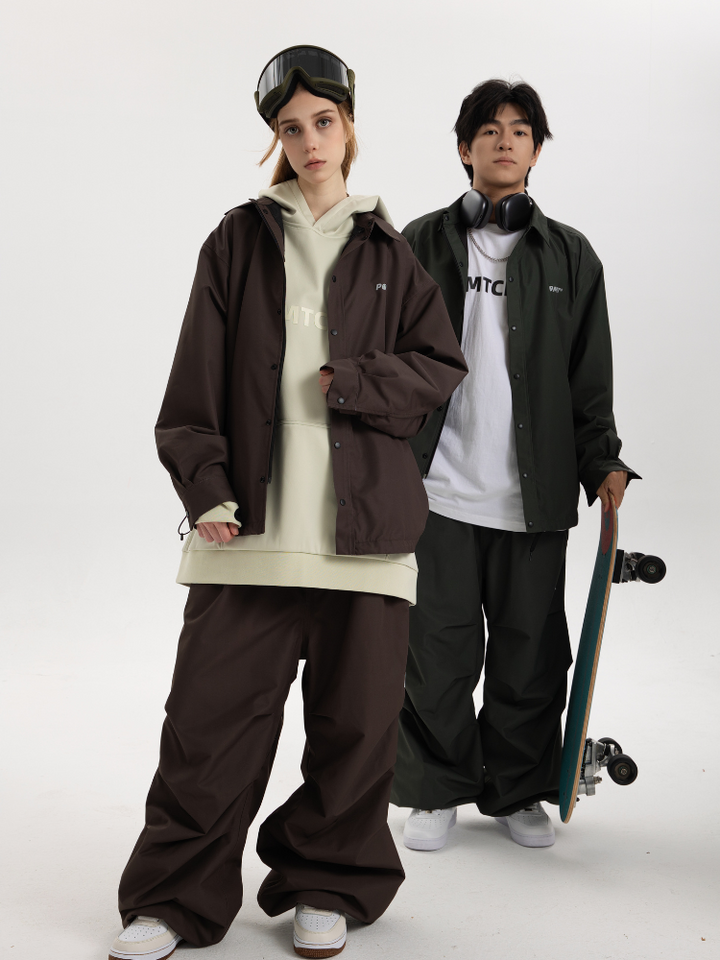 POMT CleanF Wrinkle Baggy Snow Pants - US Only - Snowears- snow pants