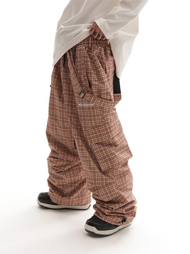 Molocoster Checkered Snow Pants - US Only - Snowears- snow pants