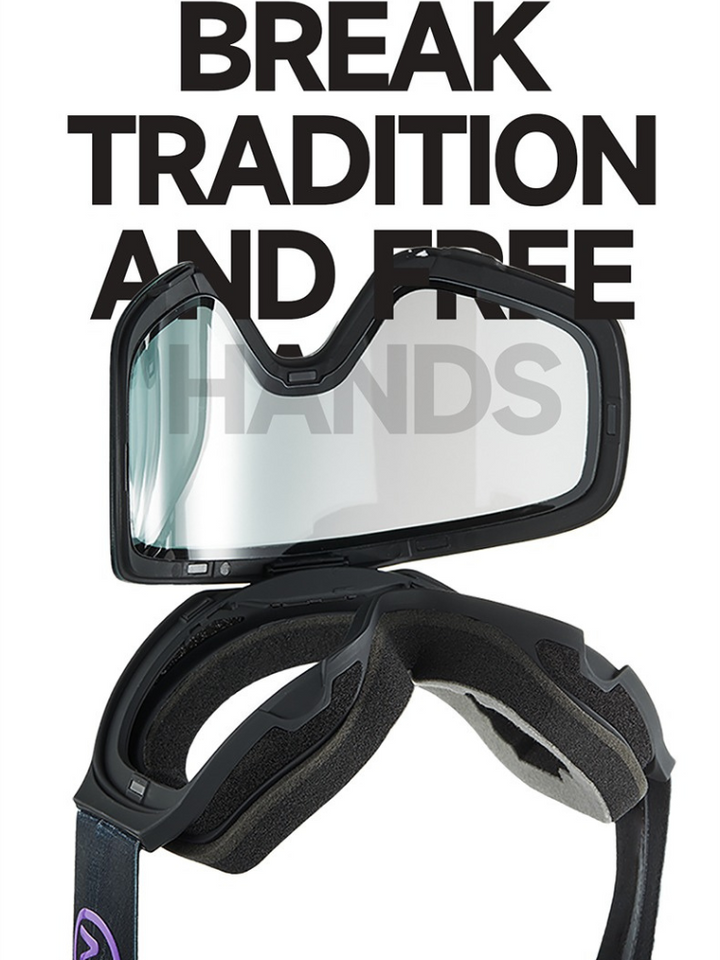 NANDN New Tech Magnetic Lens Goggles - Snowears-snowboarding skiing jacket pants accessories