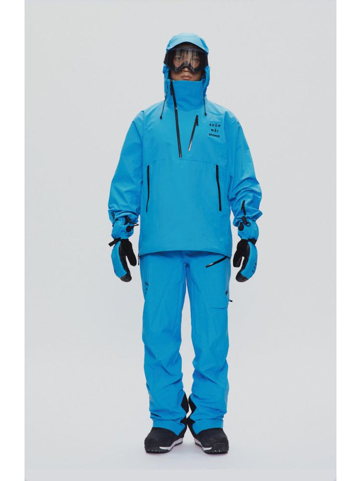 SHUNWEI 3L Half-Zip Snow Jacket - Snowears-snowboarding skiing jacket pants accessories