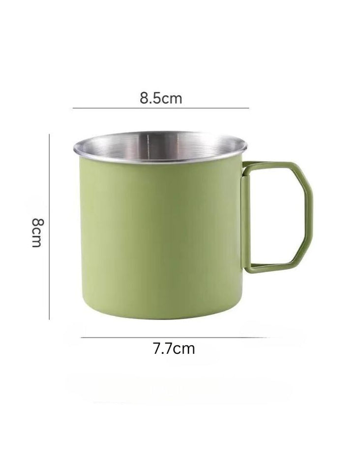 Snowears Green Outdoor Metal Mug Cups - Snowears- Cup