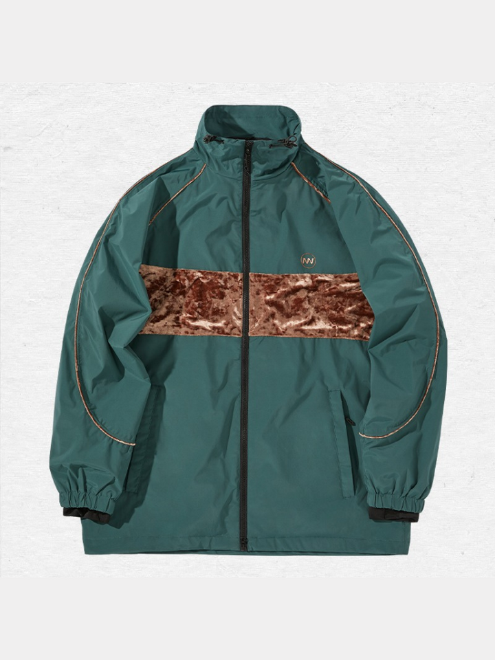 NANDN Velvet Block Snow Jacket - Snowears-snowboarding skiing jacket pants accessories