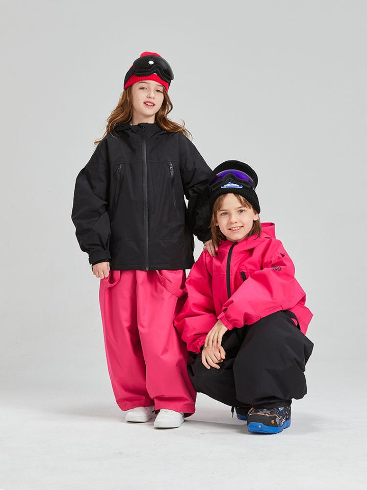 Doorek Removable Rabbit Hooded Snow Suits - Snowears-snowboarding skiing jacket pants accessories