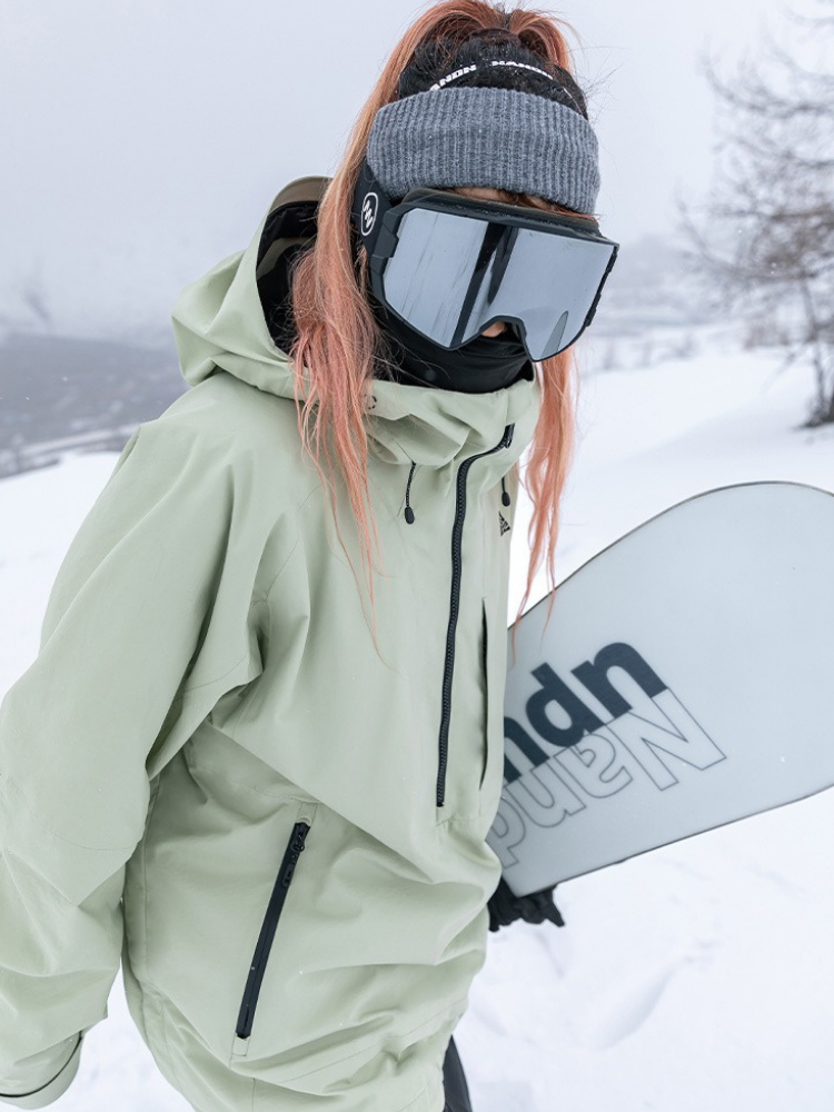 NANDN 3L Shield Lite Half-Zip Shell Jacket - Unisex - Snowears- Jackets
