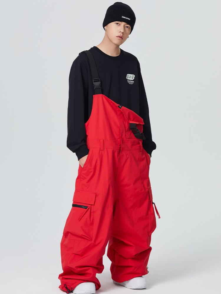 Searipe 3L Side Release Buckle Belt Snow Bibs - US Only - Snowears- bib pants