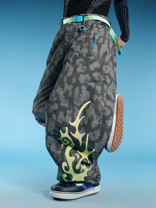 OddyEddy Ash Flame Baggy Snow Pants - Unisex
