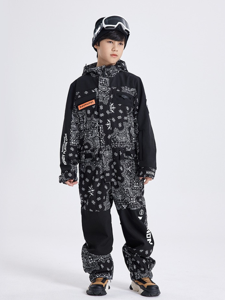 NANDN Kids Little Expedition Snow One Piece - Snowears- kids one piece