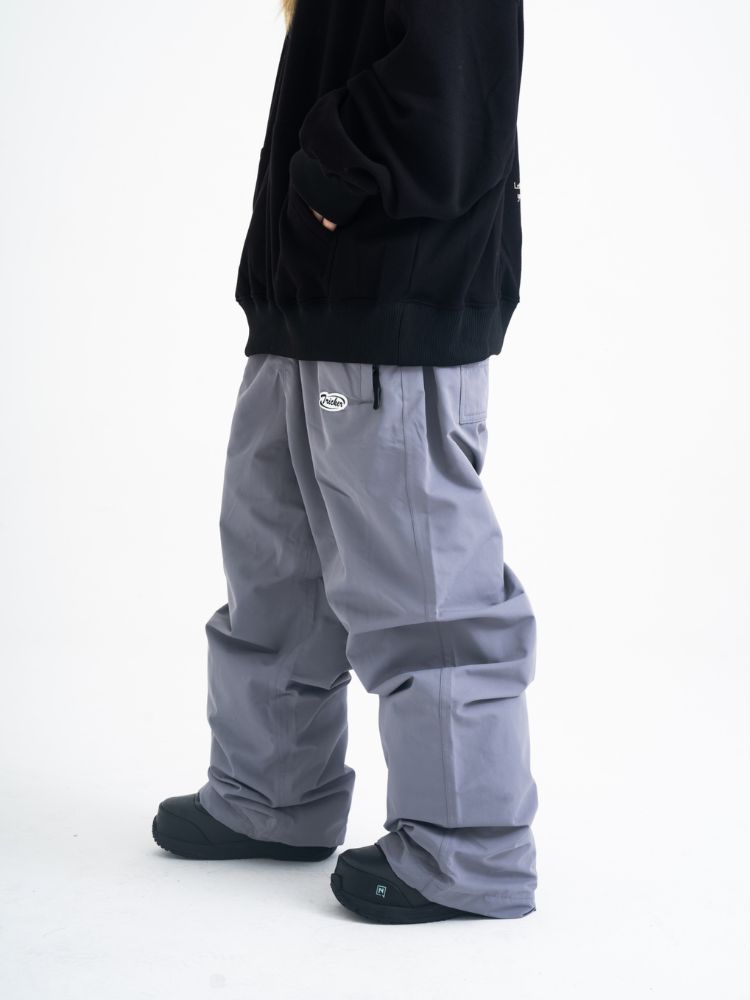 TRICKER Grey Baggy Snow Pants - Women's TRICKER | Snowears.com
