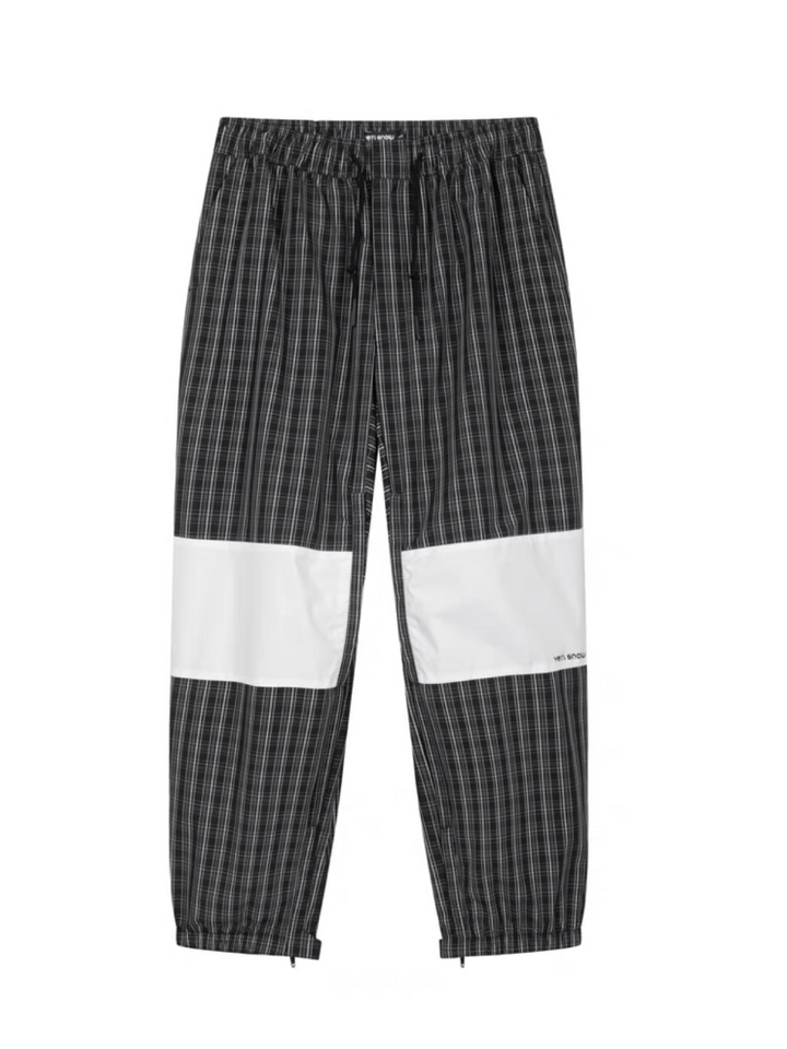 Yetisnow Chequered Black Pants - Women's - Snowears- Womens snowboard/Ski Pants