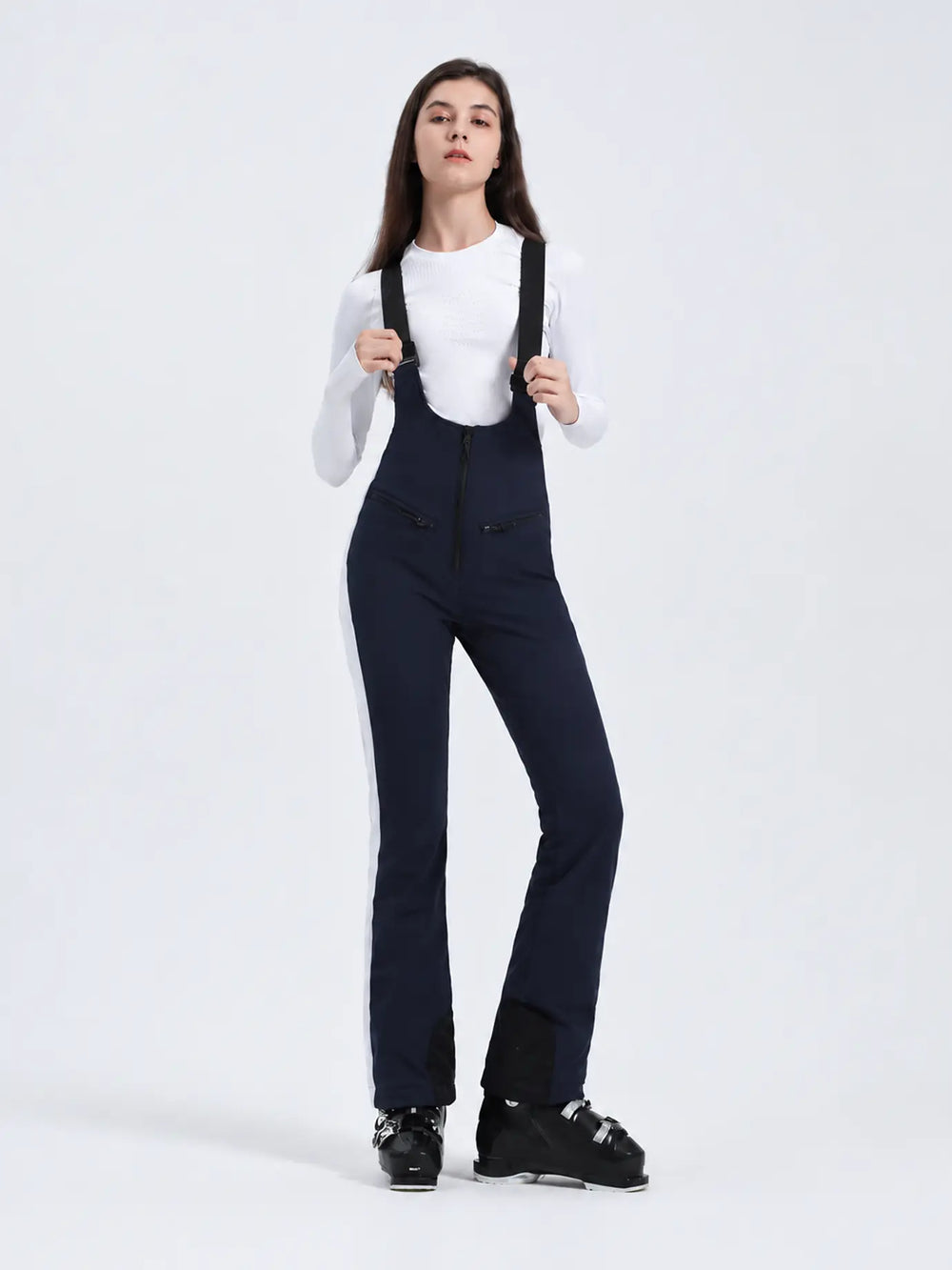 Gsou Snow Trendy Slim Fit Snow Bibs - Women's