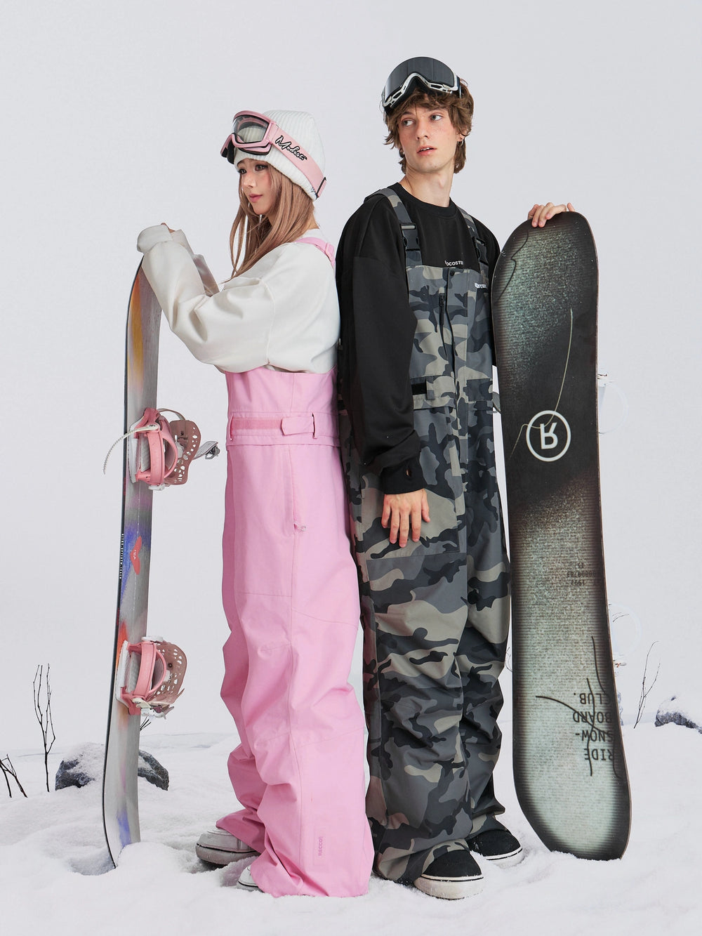 MOLOCOSTER 3L Daydream Baggy Snow Bibs – Unisex