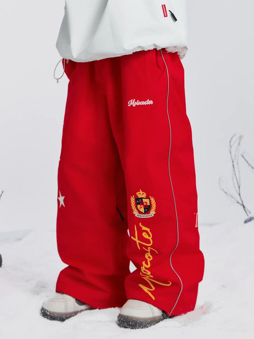 Molocoster 3L Star Badge Baggy Snow Pants - Unisex