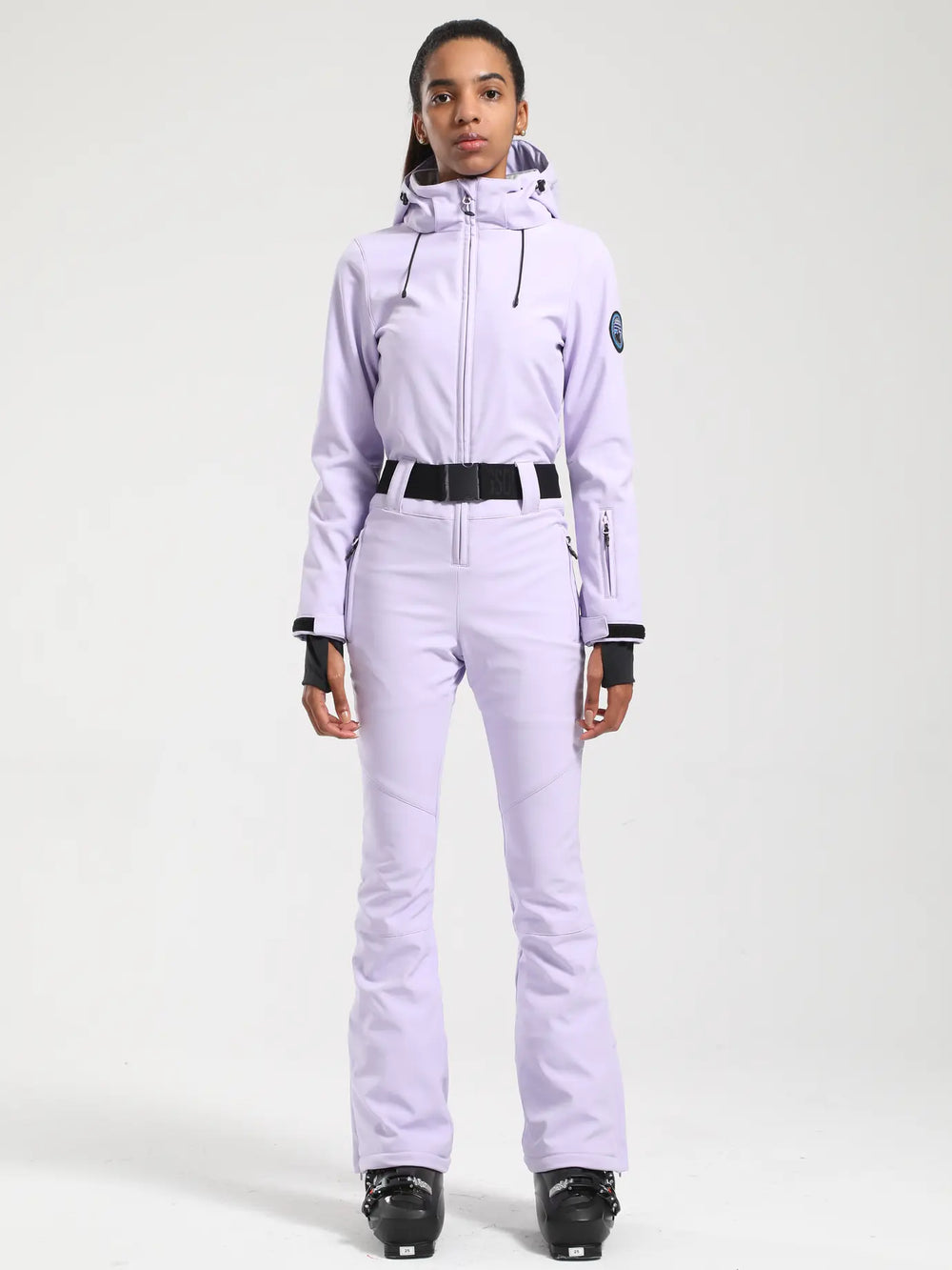 Gsou Snow Belted Flare Slim Ski Jumpsuit - Women's