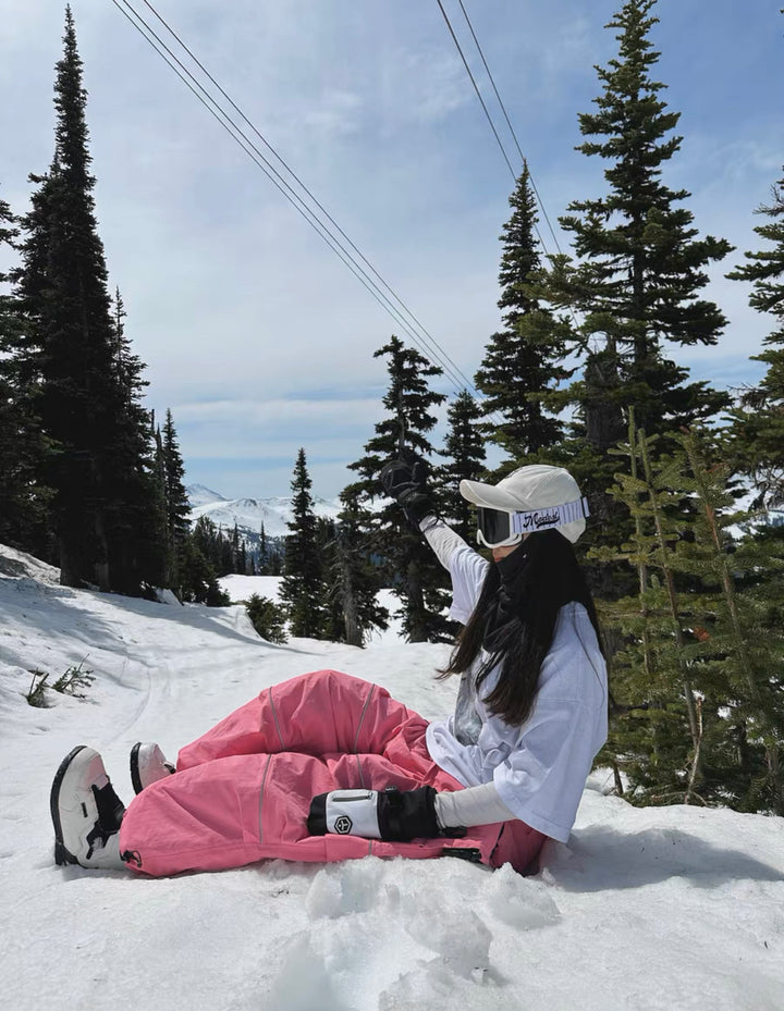 Molocoster Reflective Baggy Style Bibs - Snowears-snowboarding skiing jacket pants accessories