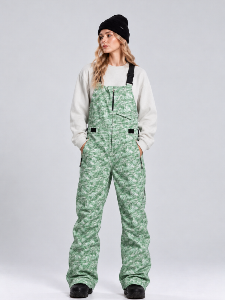 Jungfrau Aurora Green 3L Snow Bibs - Unisex Jungfrau | Snowears.com