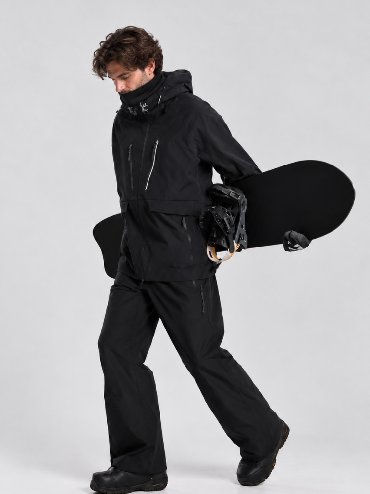 Jungfrau Summit 3L Snow Suit - Unisex Black Jungfrau | Snowears.com