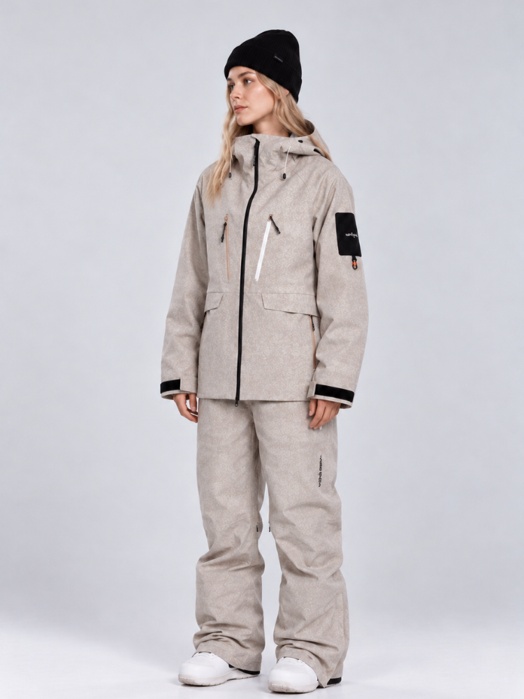Jungfrau Sunshine Gold 3L Snow Suit - Unisex Khaki Jungfrau | Snowears.com