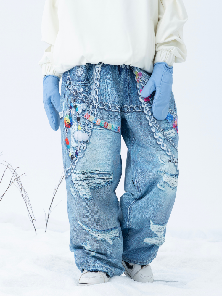 Molocoster 3D Print Baggy Snow Pant - Unisex - Snowears- Snow/Ski Pants