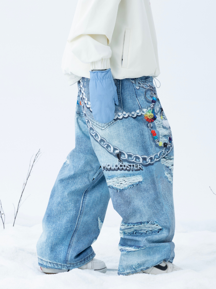 Molocoster 3D Print Baggy Snow Pant - Unisex - Snowears- Snow/Ski Pants