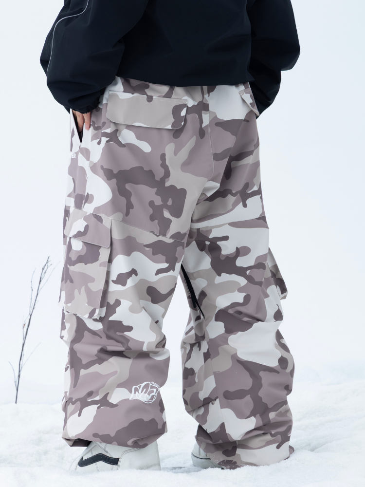 Molocoster 3L Camo Baggy Ski Pants - Unisex | Snowears