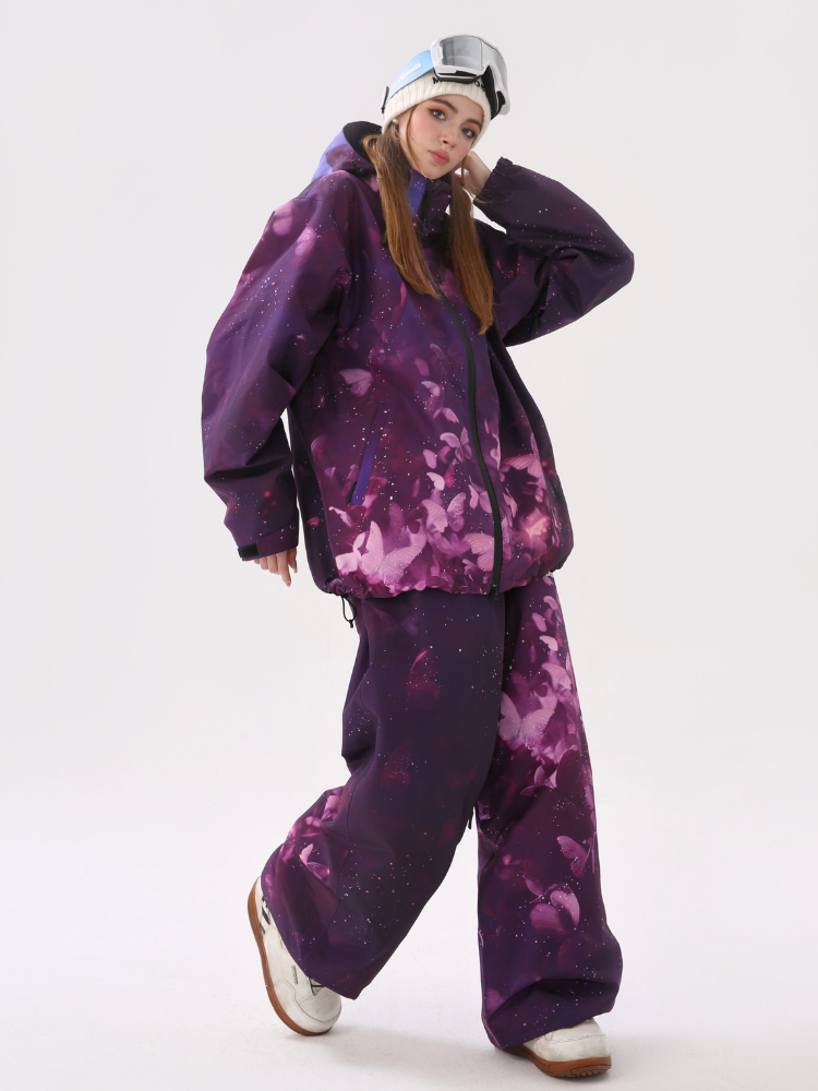 Molocoster 3L Dreamy Purple Snow Suit - Unisex - Snowears- Suits