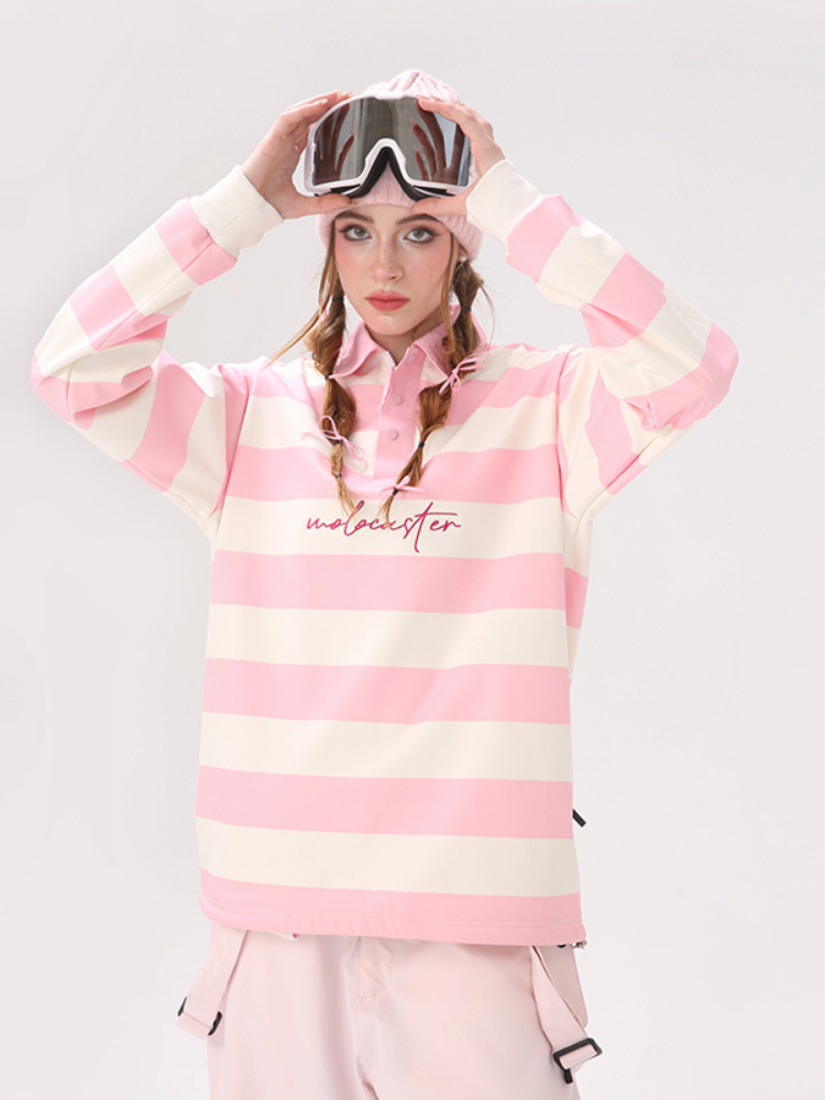 Molocoster Colorblock Striped Ski Sweatshirt - Unisex - Snowears- Hoodies & Sweaters