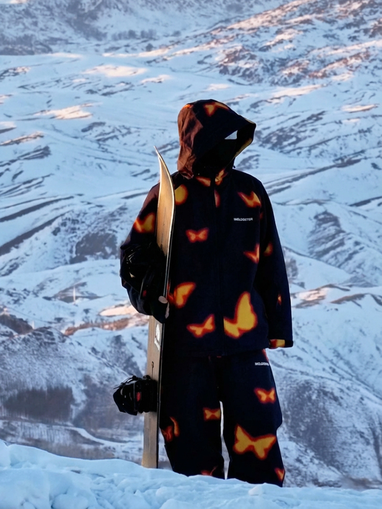 Molocoster Flame Butterfly Snow Jacket - Unisex Molocoster | Snowears.com