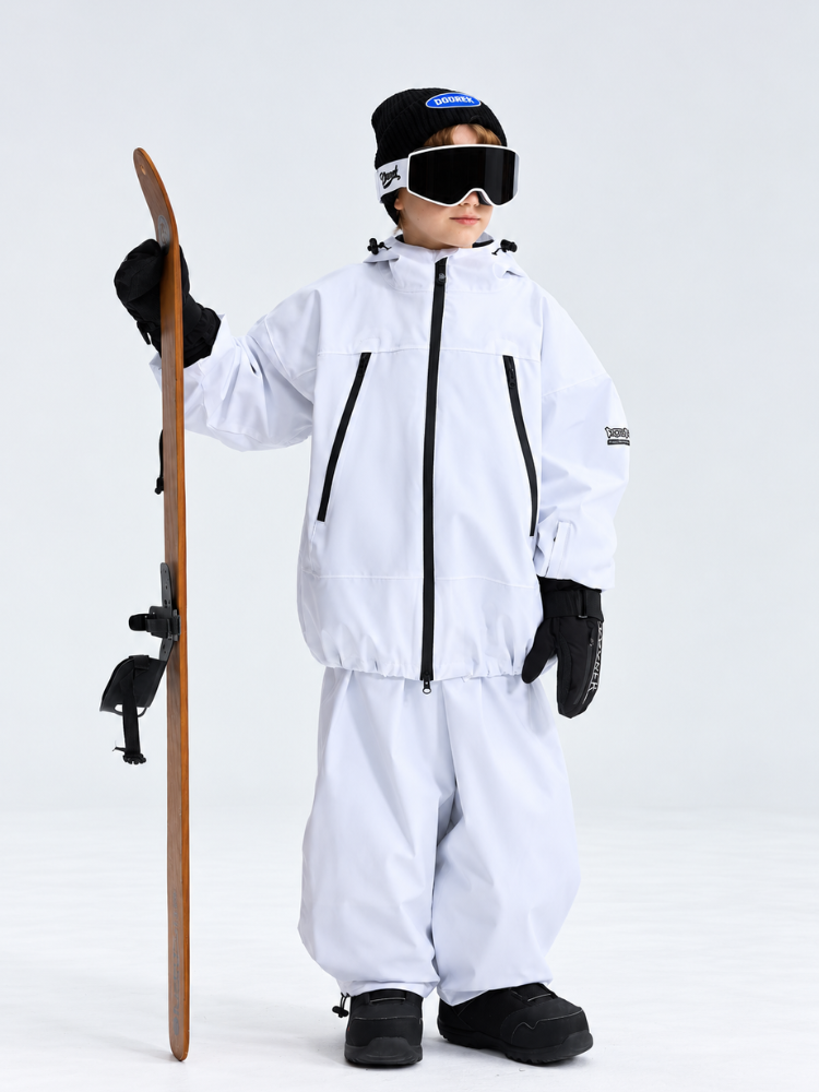 Doorek Kids Detachable Rabbit Ears Hooded Snow Suits