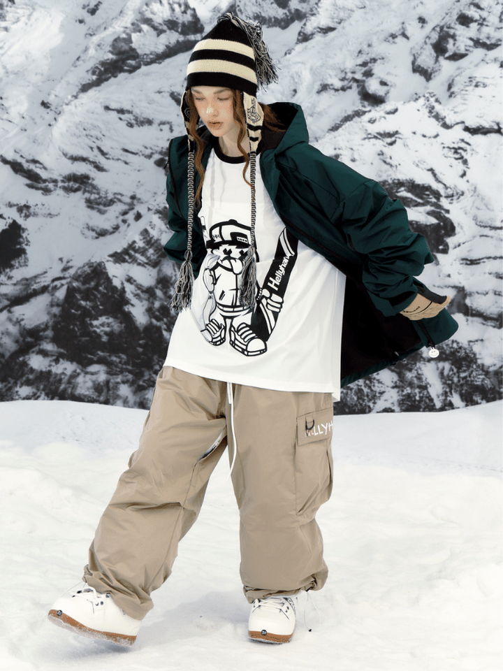 Hellystudio Super Baggy Fleece Pants - Women's - Snowears- Womens snowboard/Ski Pants