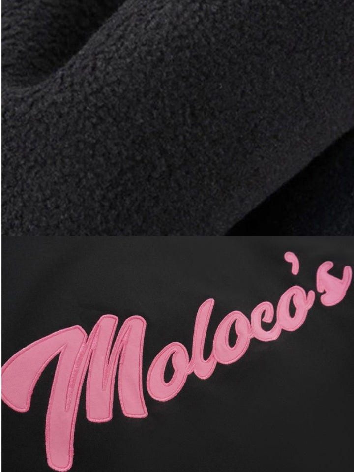 Molocoster Pink Crest Pullover Hoodie - Unisex - Snowears- Hoodies & Sweaters