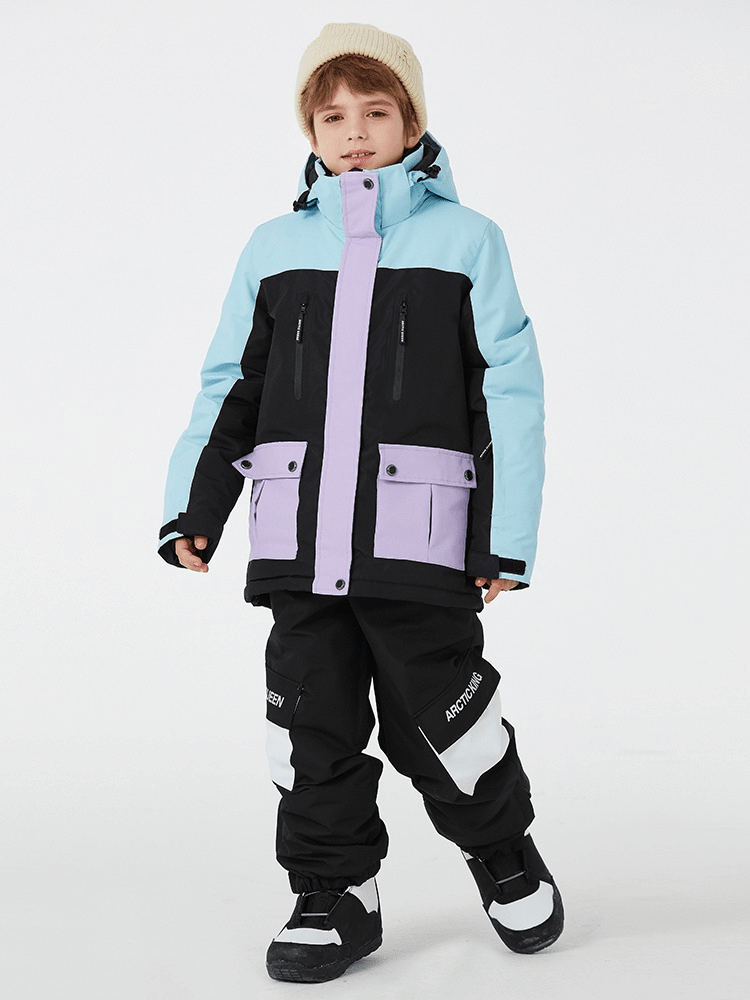 ARCTIC QUEEN Kids Bold Colorblock Ski Jacket [Limited Region] ARCTIC QUEEN | Snowears.com