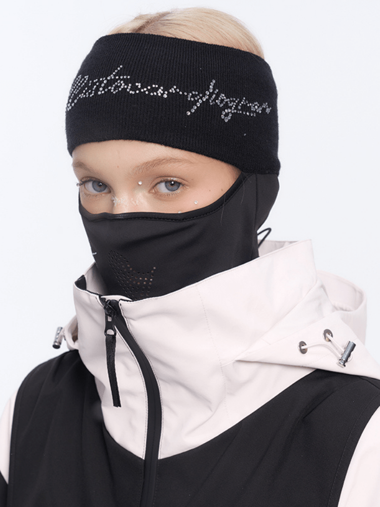 BCG Black Star-rhinestone Ski Balaclava - Women's Black BCG | Snowears.com