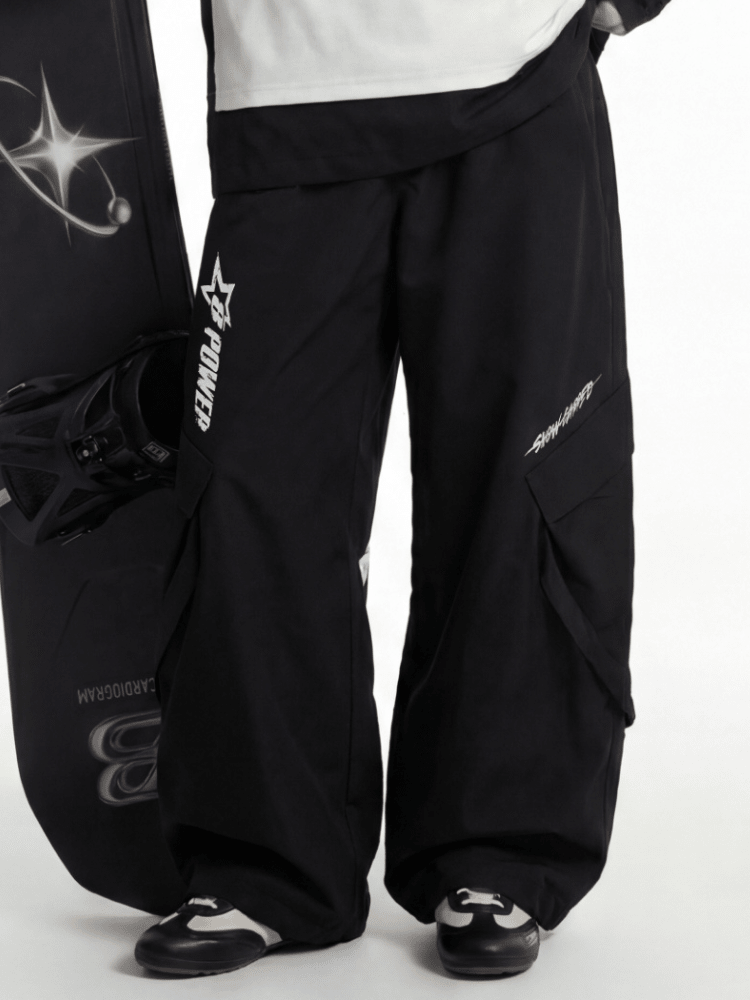 BCG Moto Racing 3L Snow Pants - Unisex Black BCG | Snowears.com