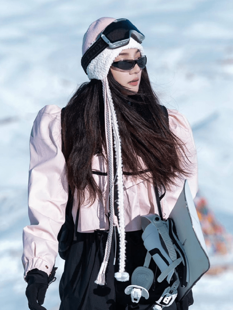 BCG Pink Plush Earflap Beanie BCG | Snowears.com
