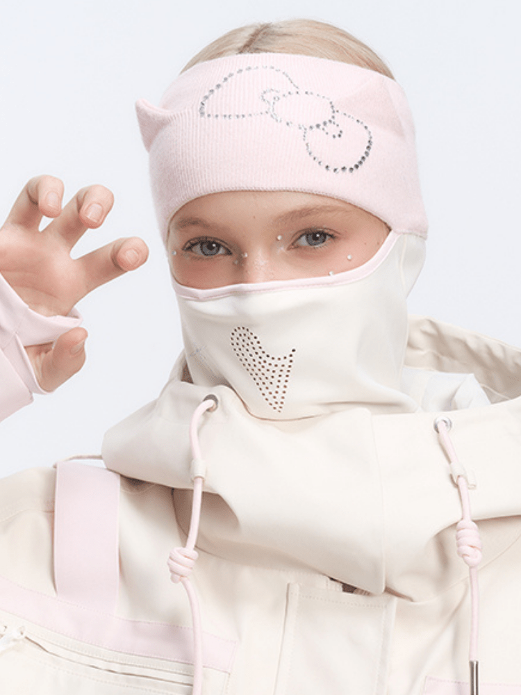 BCG UPF50+ Pink Headband Ski Balaclava - Women's BCG | Snowears.com