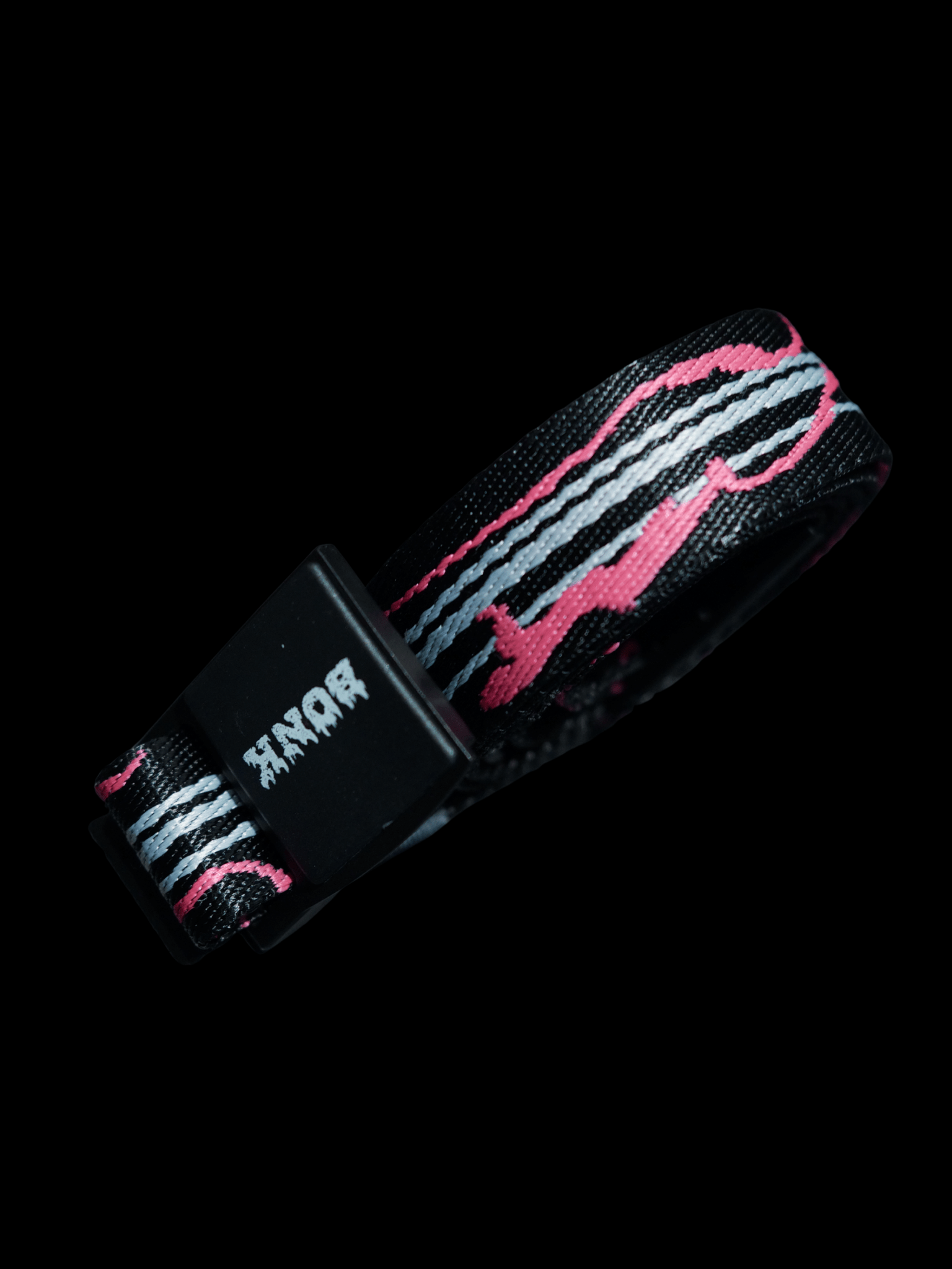 BONK Pink Wave Jacquard Webbing Belt Pink BONK | Snowears.com