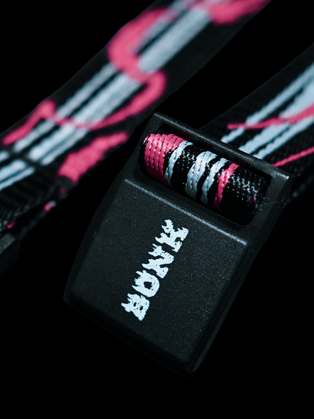 BONK Pink Wave Jacquard Webbing Belt BONK | Snowears.com